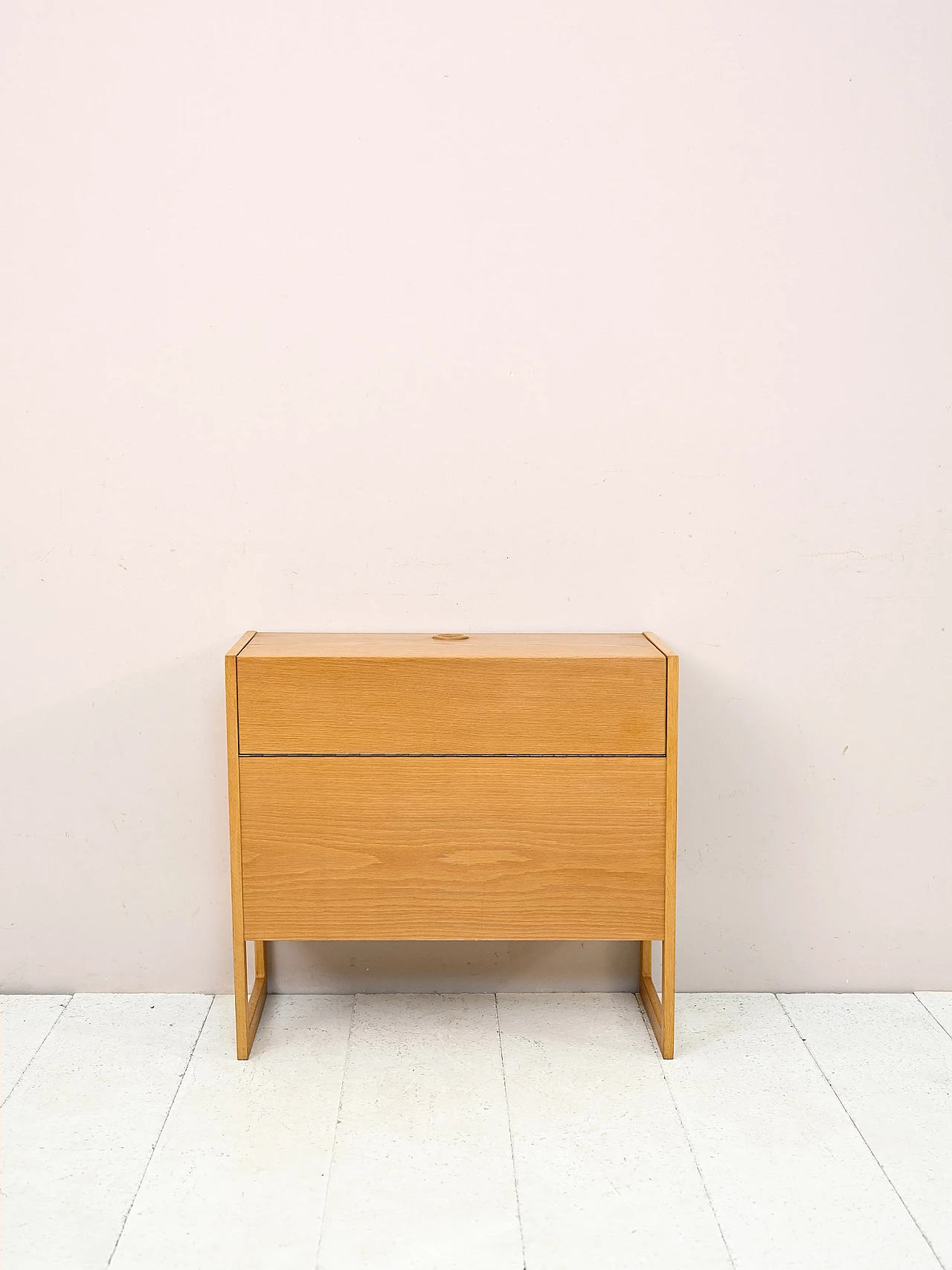 Scandinavian oak bar cabinet, 1960s 2