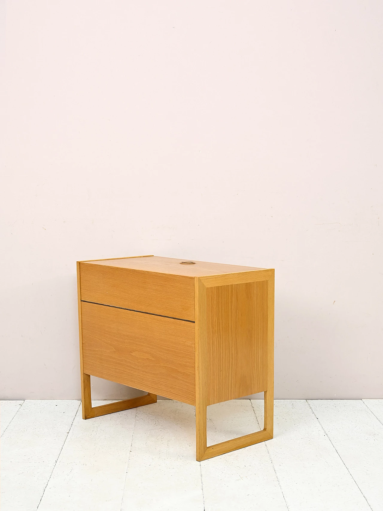 Scandinavian oak bar cabinet, 1960s 4