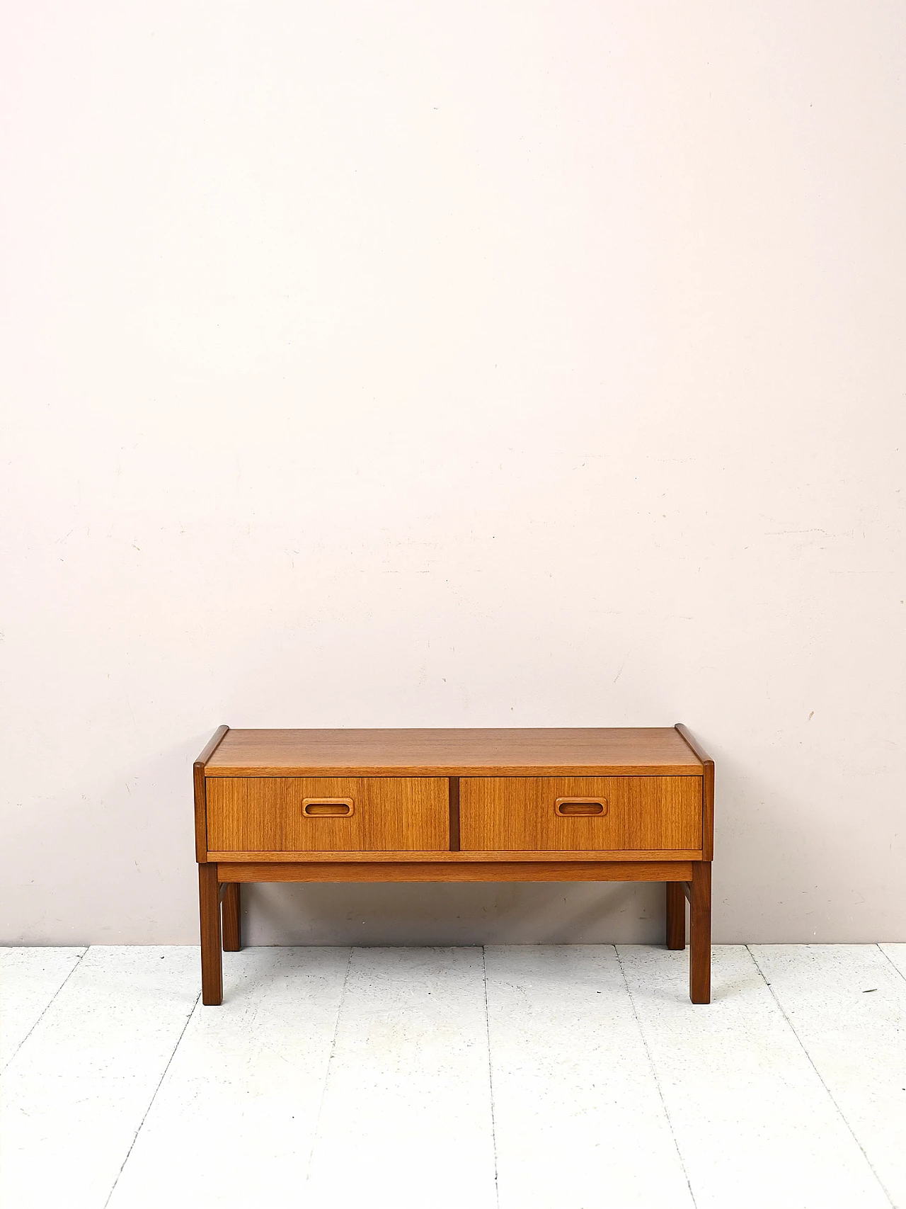 Mobile porta tv in teak, anni '60 4