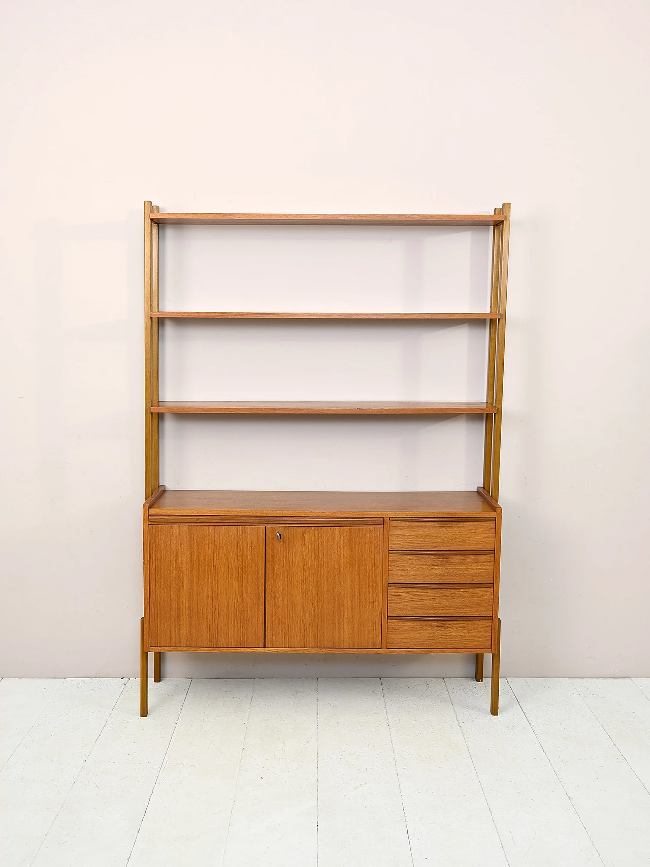 Libreria con scrittoio estraibile, anni '60 2