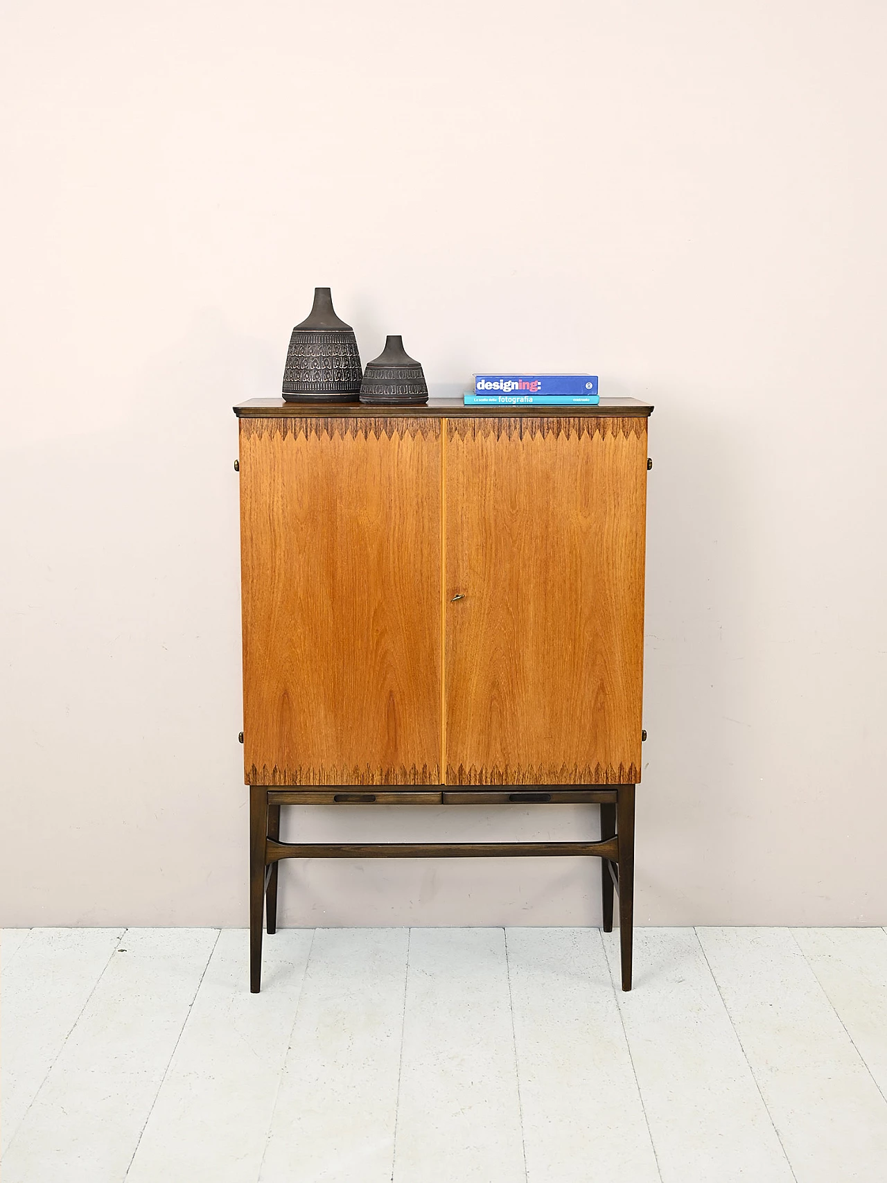 Teak and rosewood bar cabinet, 1950s 2