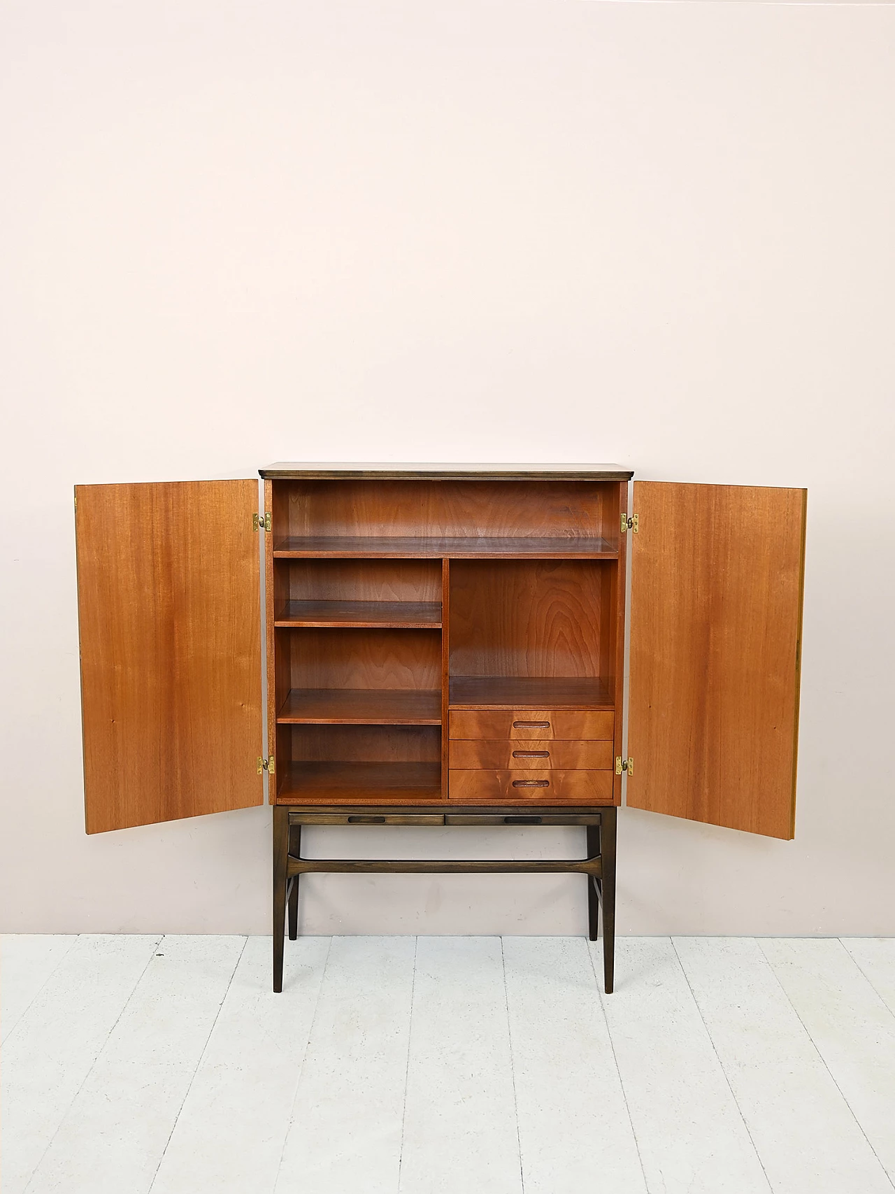 Teak and rosewood bar cabinet, 1950s 3
