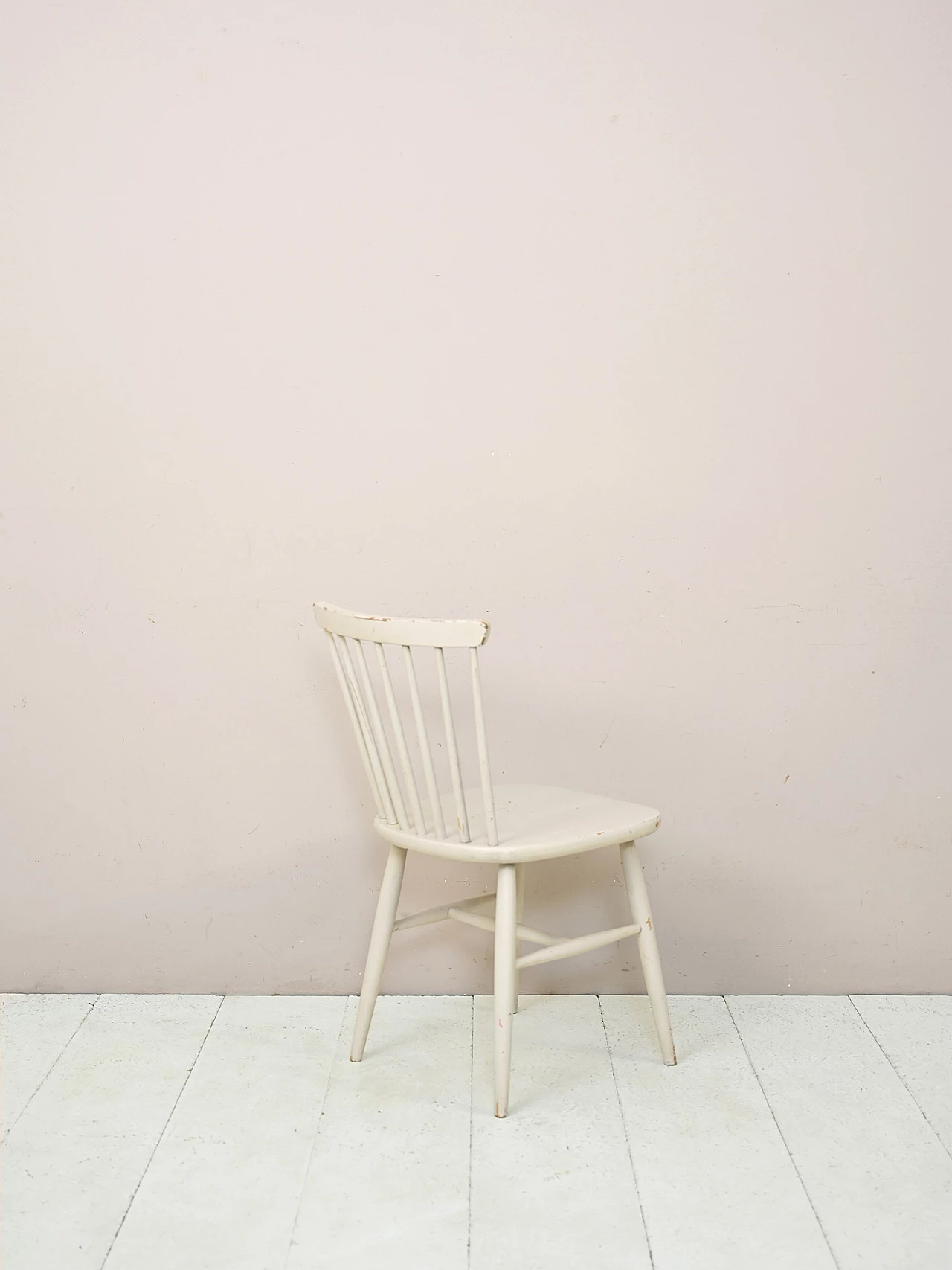 Sedia svedese bianca, anni ‘60 2