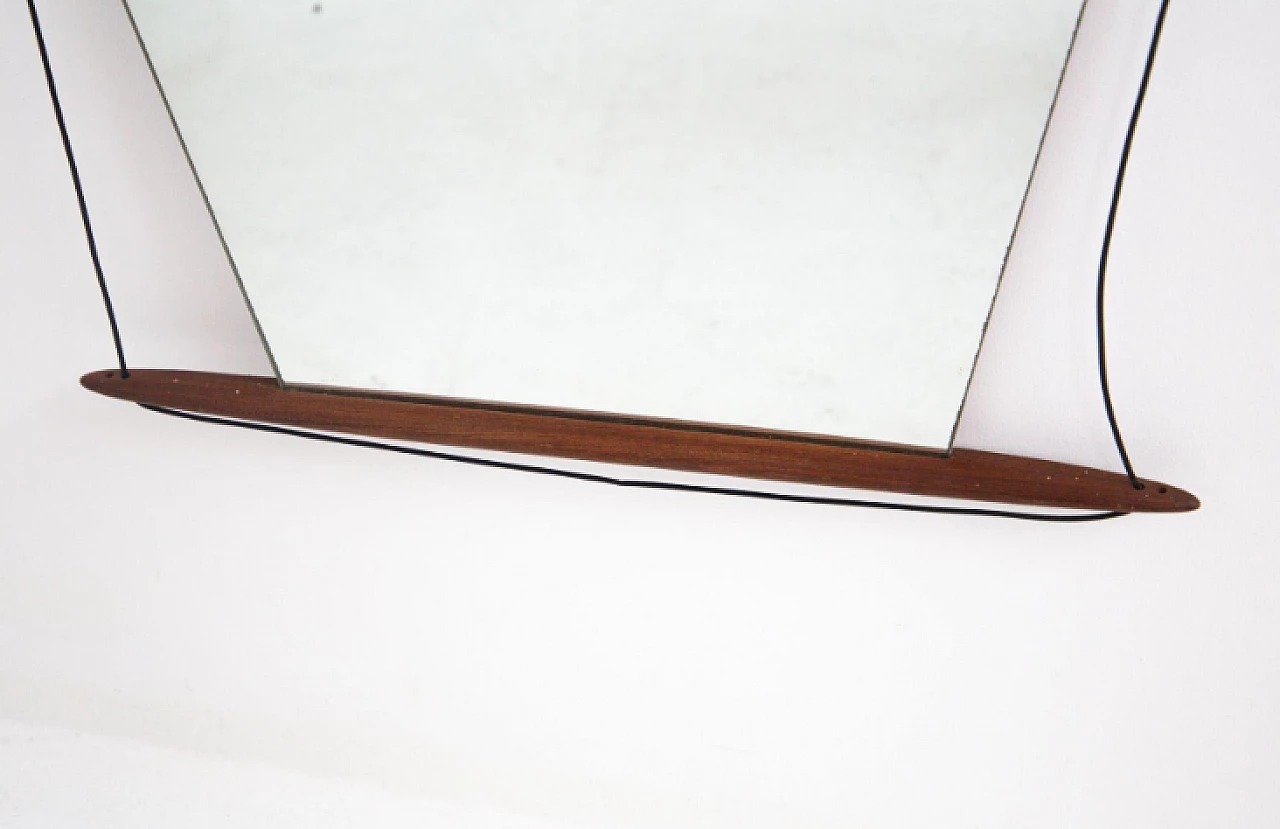 Specchio da parete in legno di Ico Parisi, anni '60 3