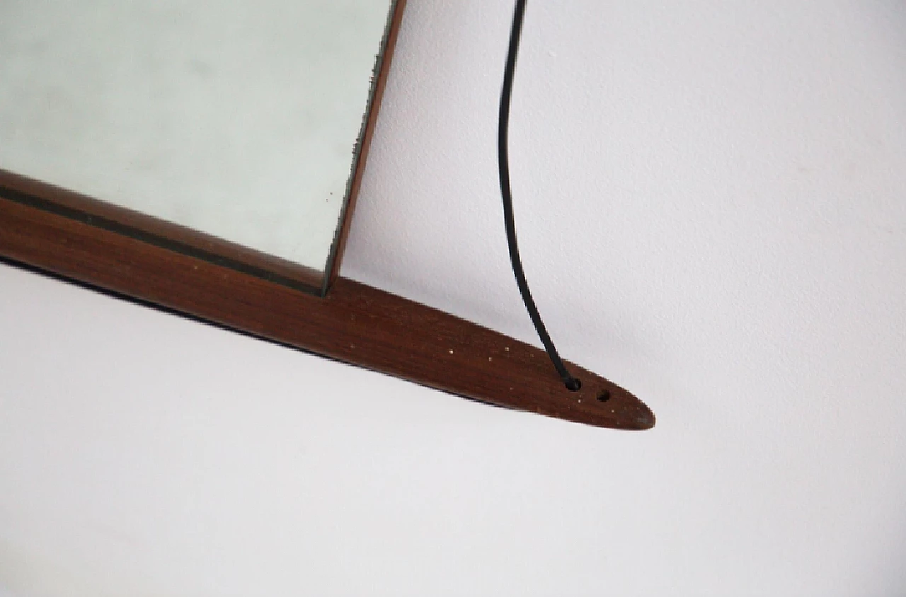 Specchio da parete in legno di Ico Parisi, anni '60 5