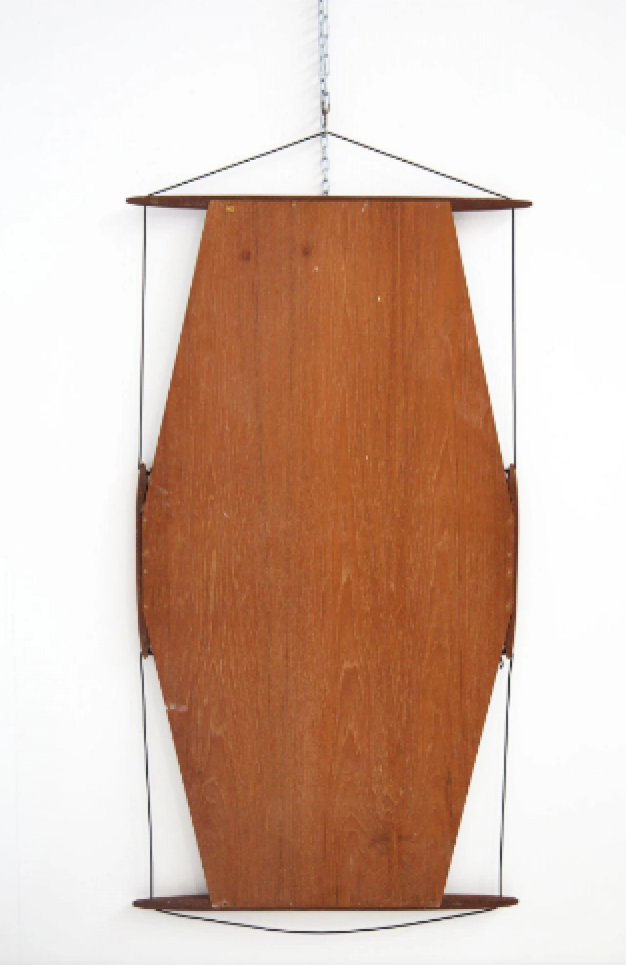 Wood wall mirror by Ico Parisi, 1960s 7