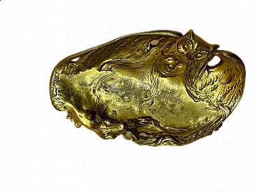 Svuotatasche in bronzo dorato di Georges Flamand, inizio '900