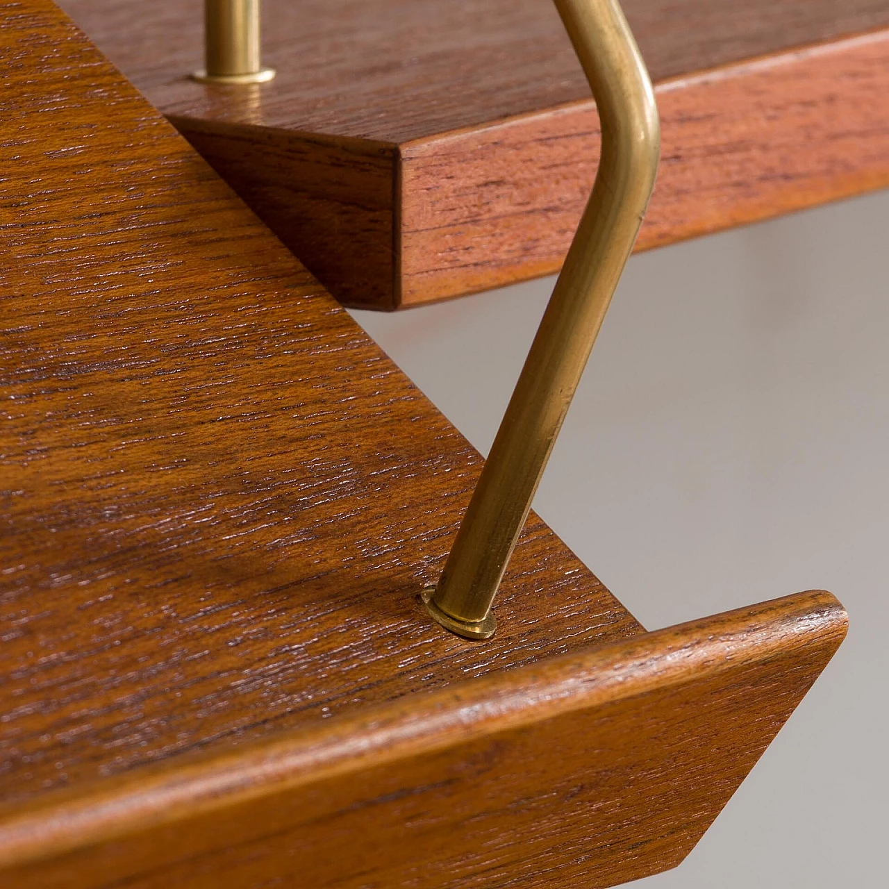 Hanging bookcase with desk in the style of Preben Sorensen, 1960s 12