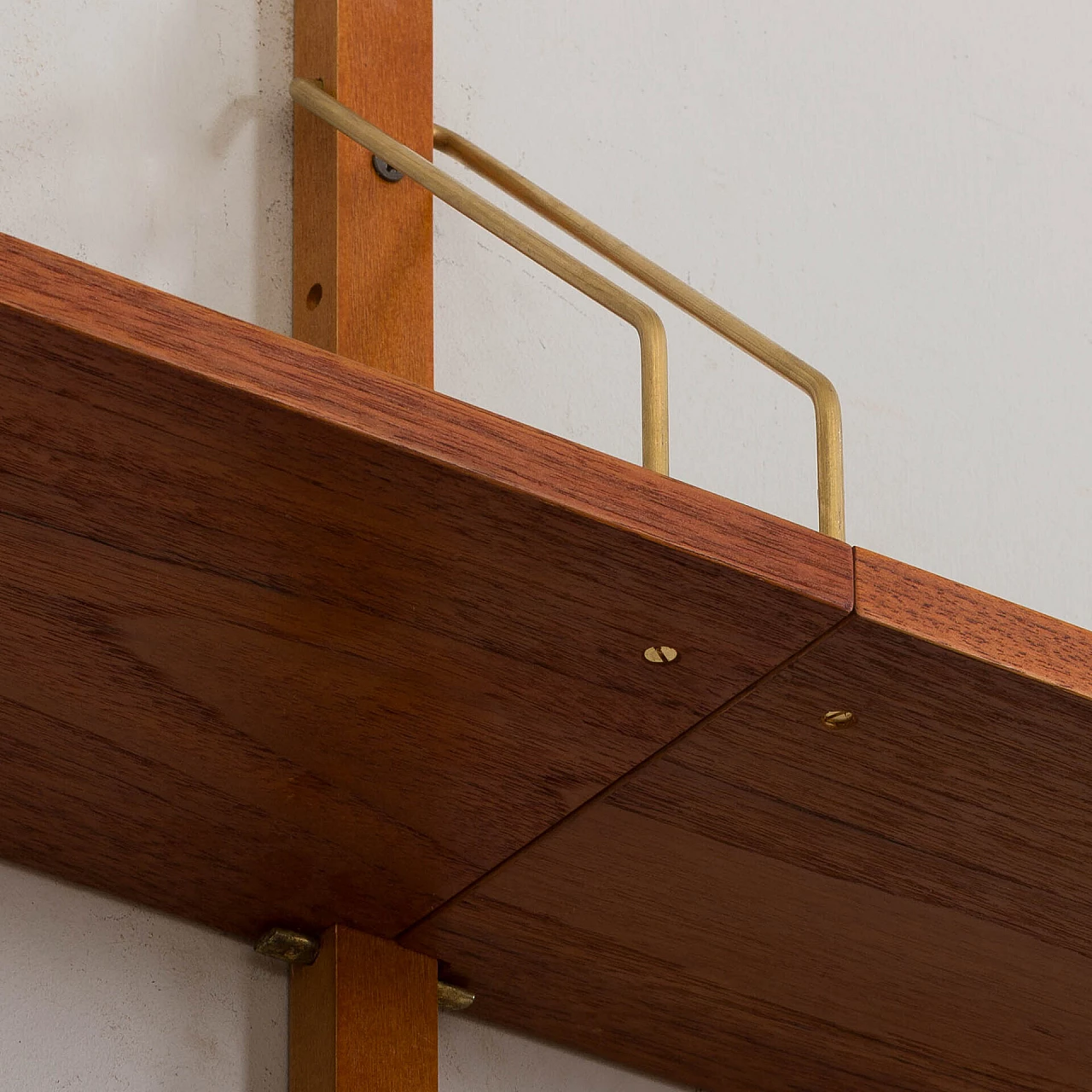 Hanging bookcase with desk in the style of Preben Sorensen, 1960s 13