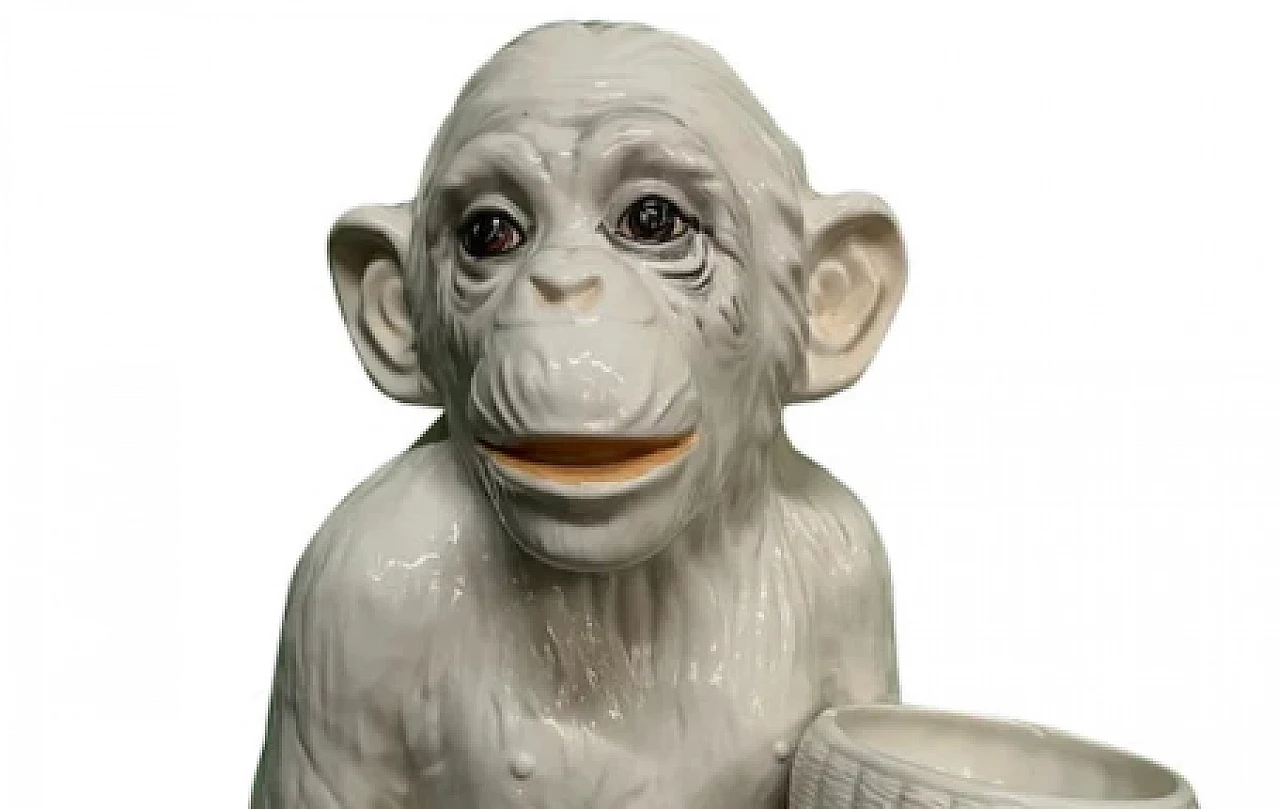 Ceramic monkey sculpture, 1950s 3
