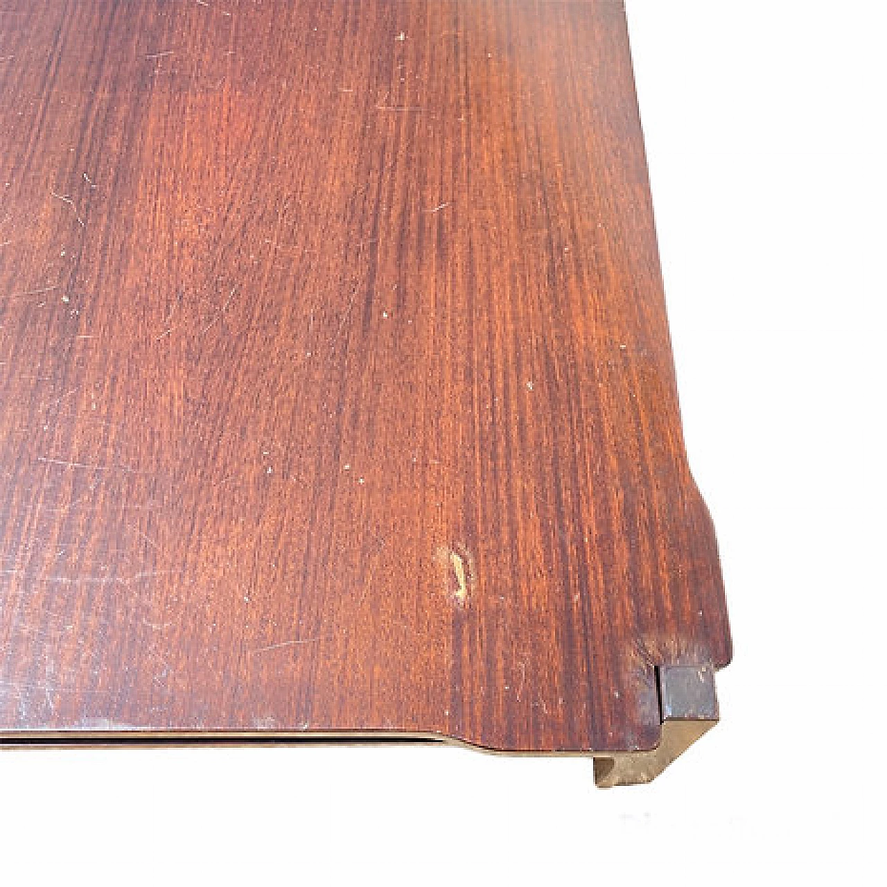 Walnut coffee table by Tito Agnoli for Cinova, 1960s 6