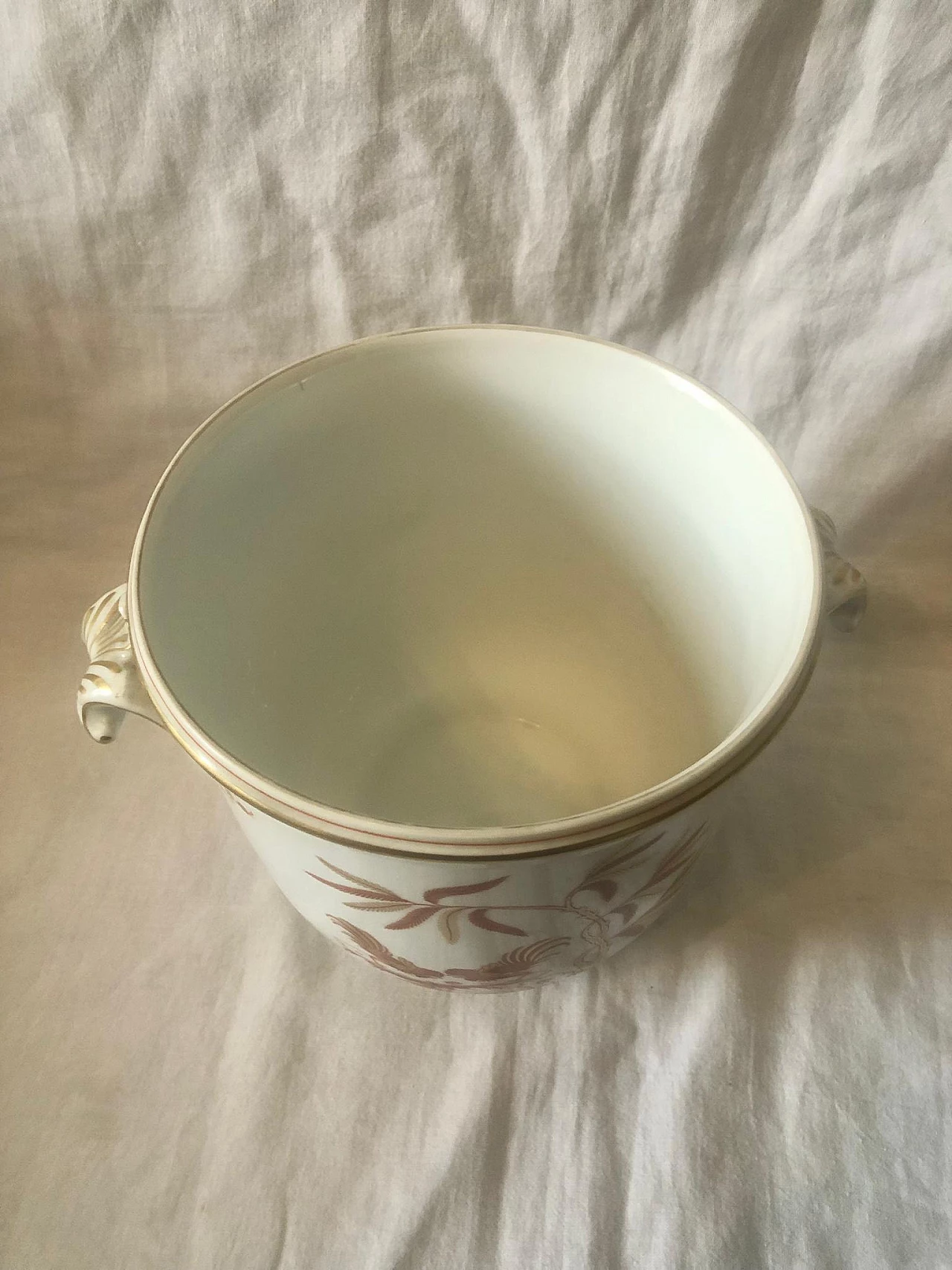 Painted ceramic cachepot by Richard Ginori, 1950s 1