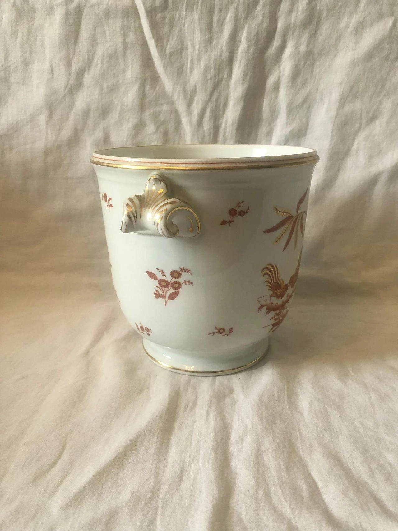 Painted ceramic cachepot by Richard Ginori, 1950s 3