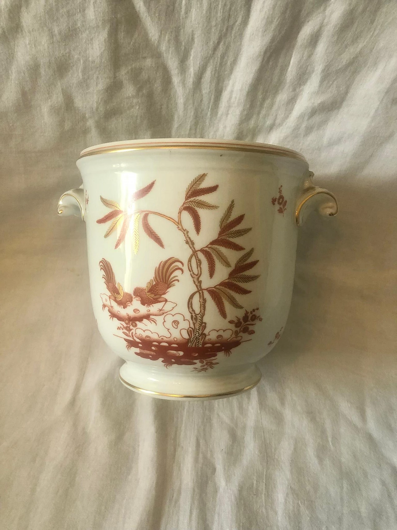 Painted ceramic cachepot by Richard Ginori, 1950s 7