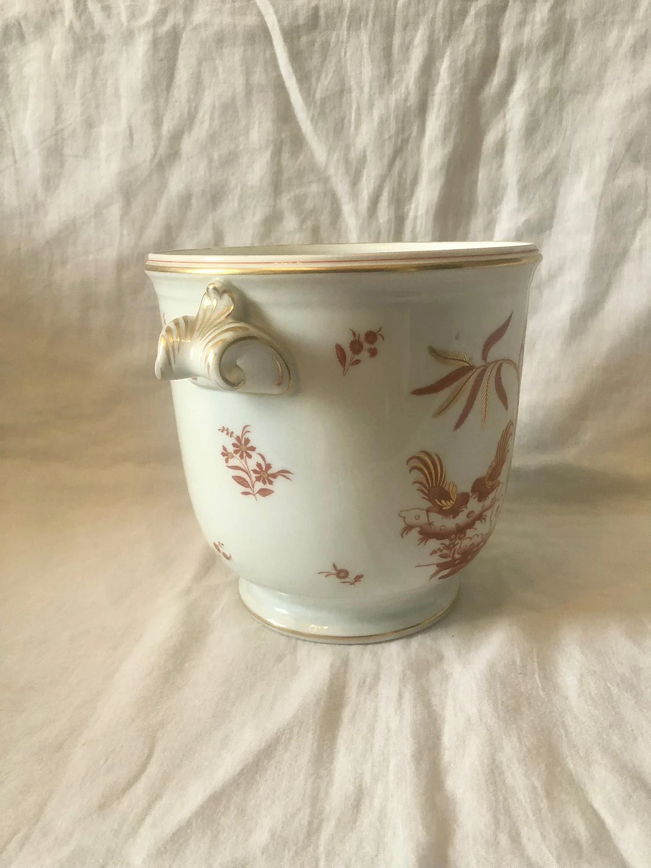 Painted ceramic cachepot by Richard Ginori, 1950s 8