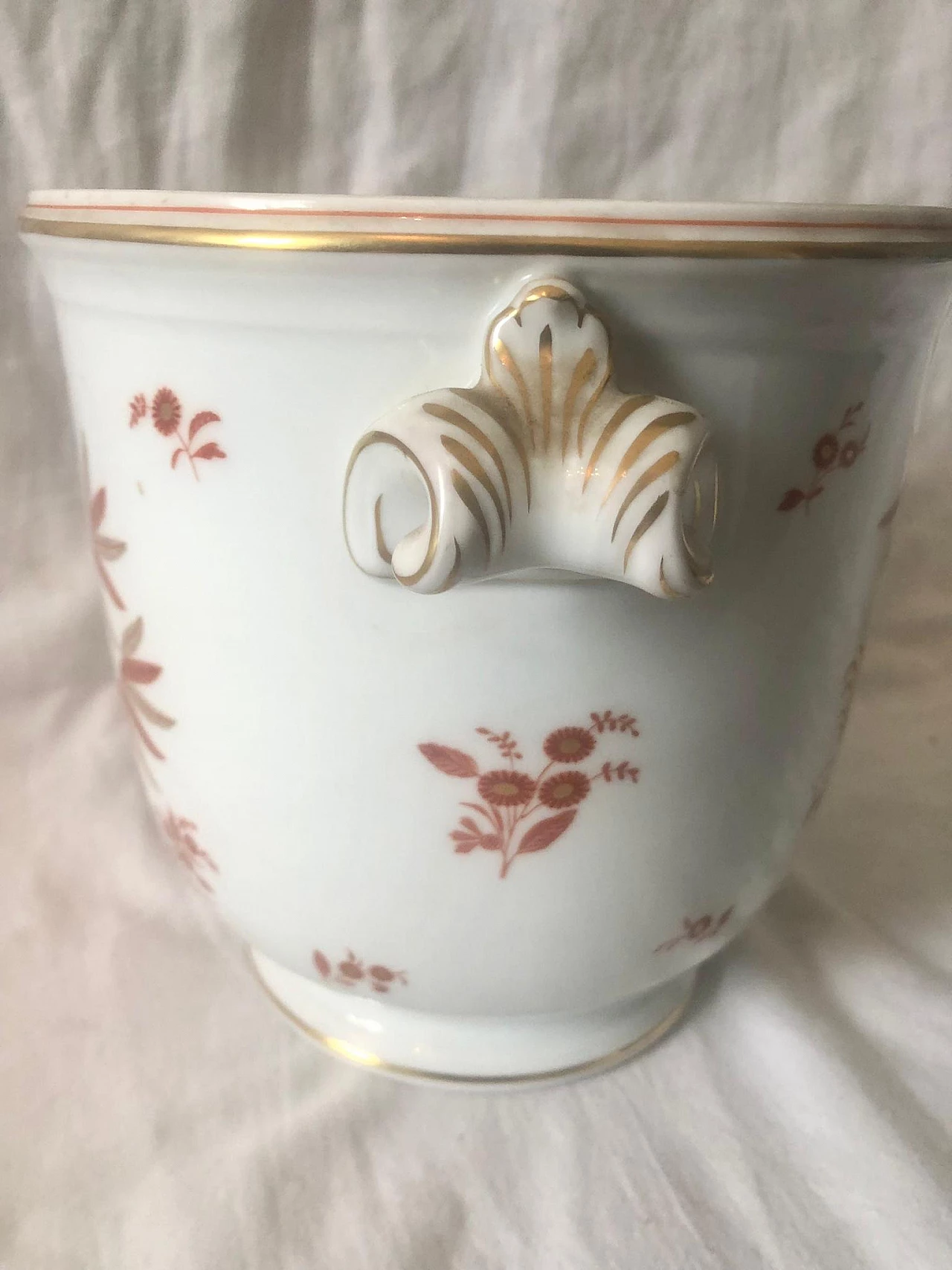 Painted ceramic cachepot by Richard Ginori, 1950s 9