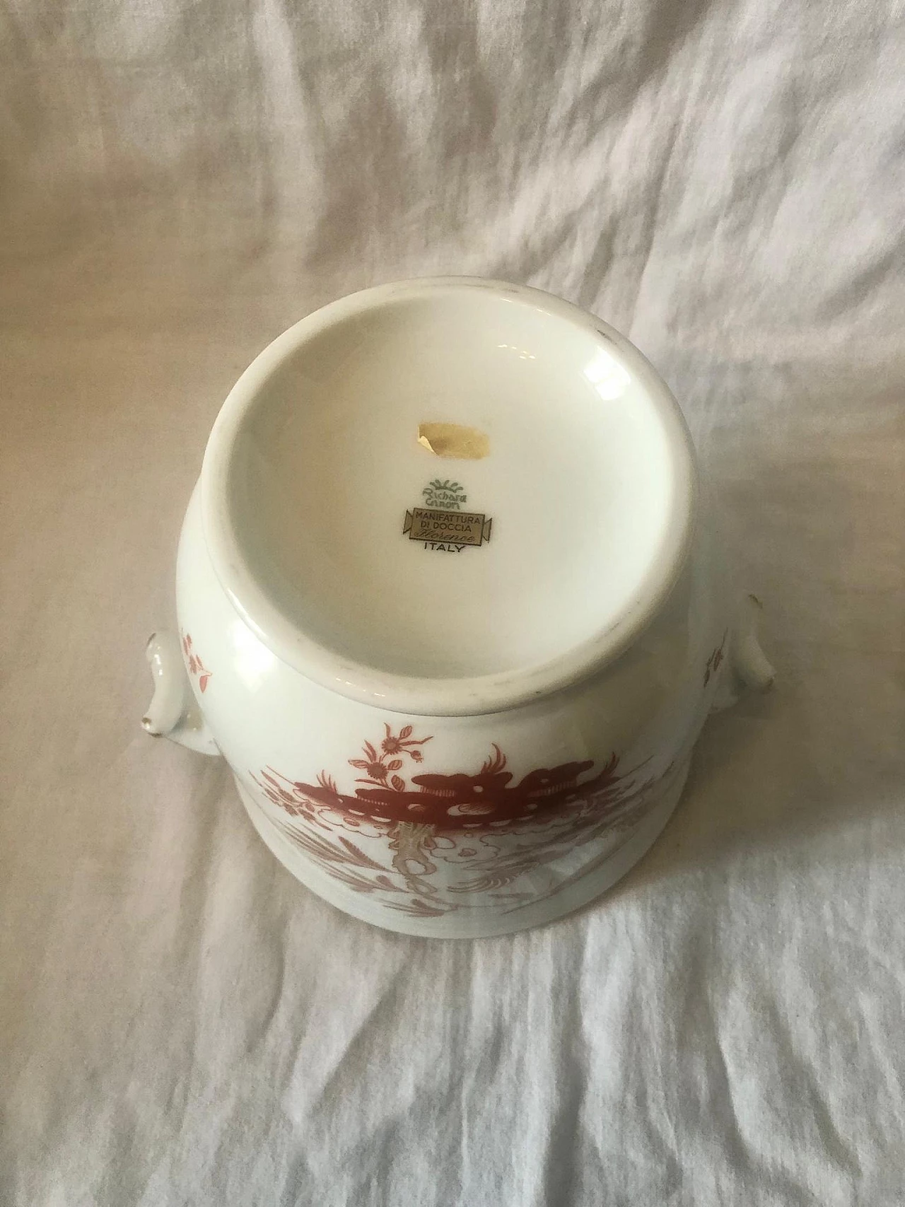 Painted ceramic cachepot by Richard Ginori, 1950s 11