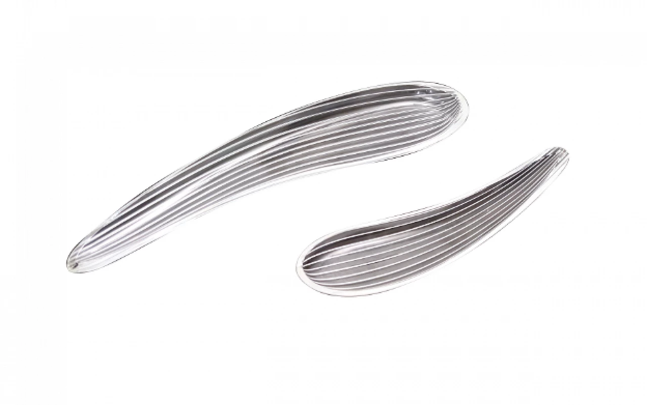 Pair of glass centerpieces by Livio Seguso, 1970s 1