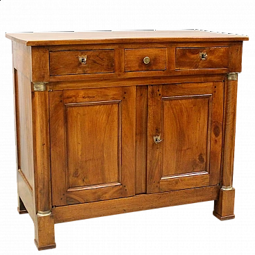 Empire solid walnut sideboard, early 19th century