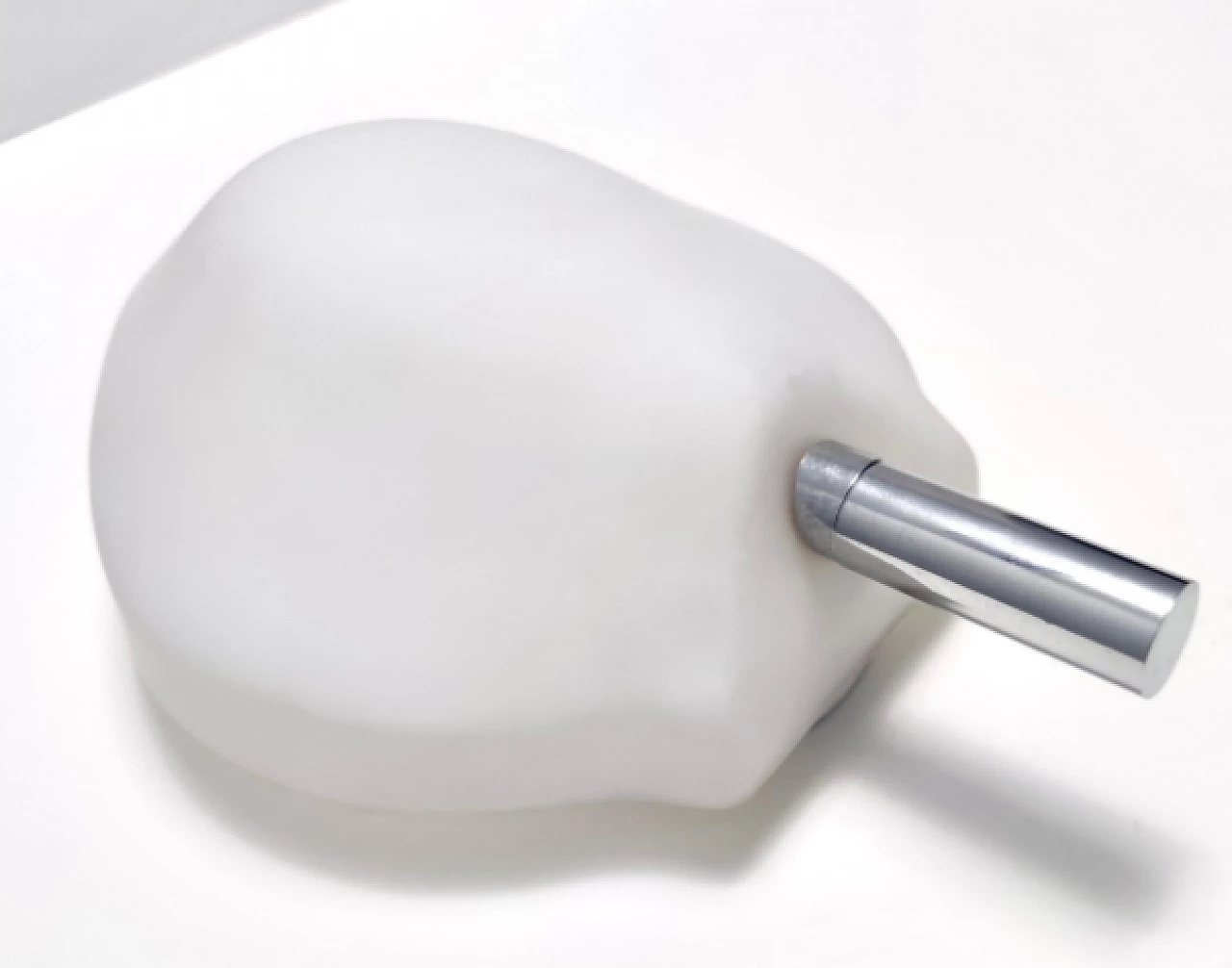 Metal and glass 2299 wall light by Fontana Arte, 1980s 4