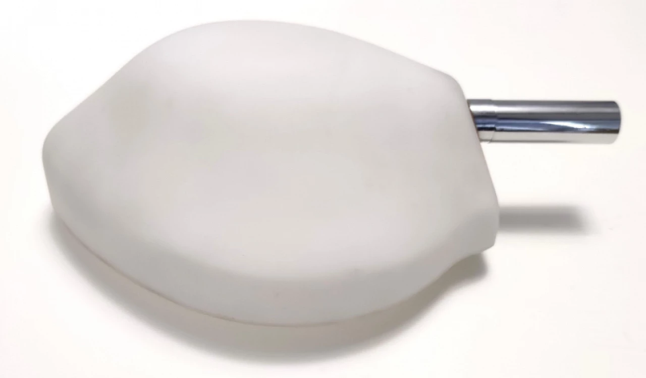 Metal and glass 2299 wall light by Fontana Arte, 1980s 7