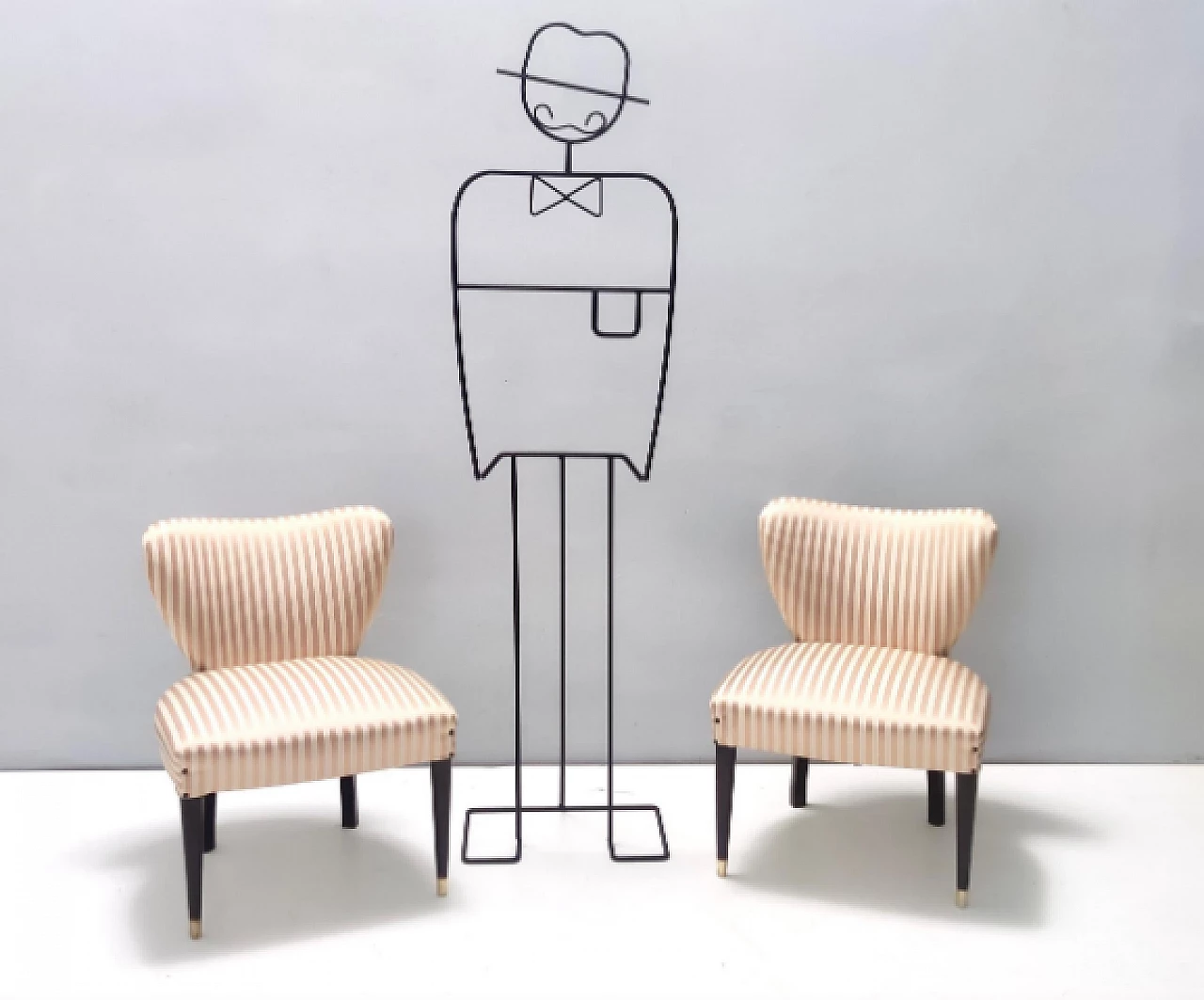 Coppia di sedie attribuite a Carlo Enrico Rava, anni '50 2