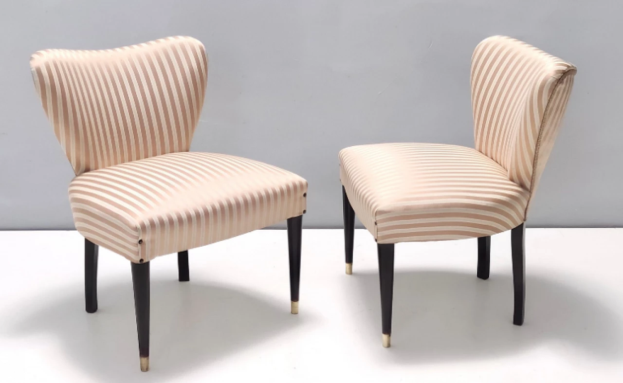 Pair of chairs attributed to Carlo Enrico Rava, 1950s 3