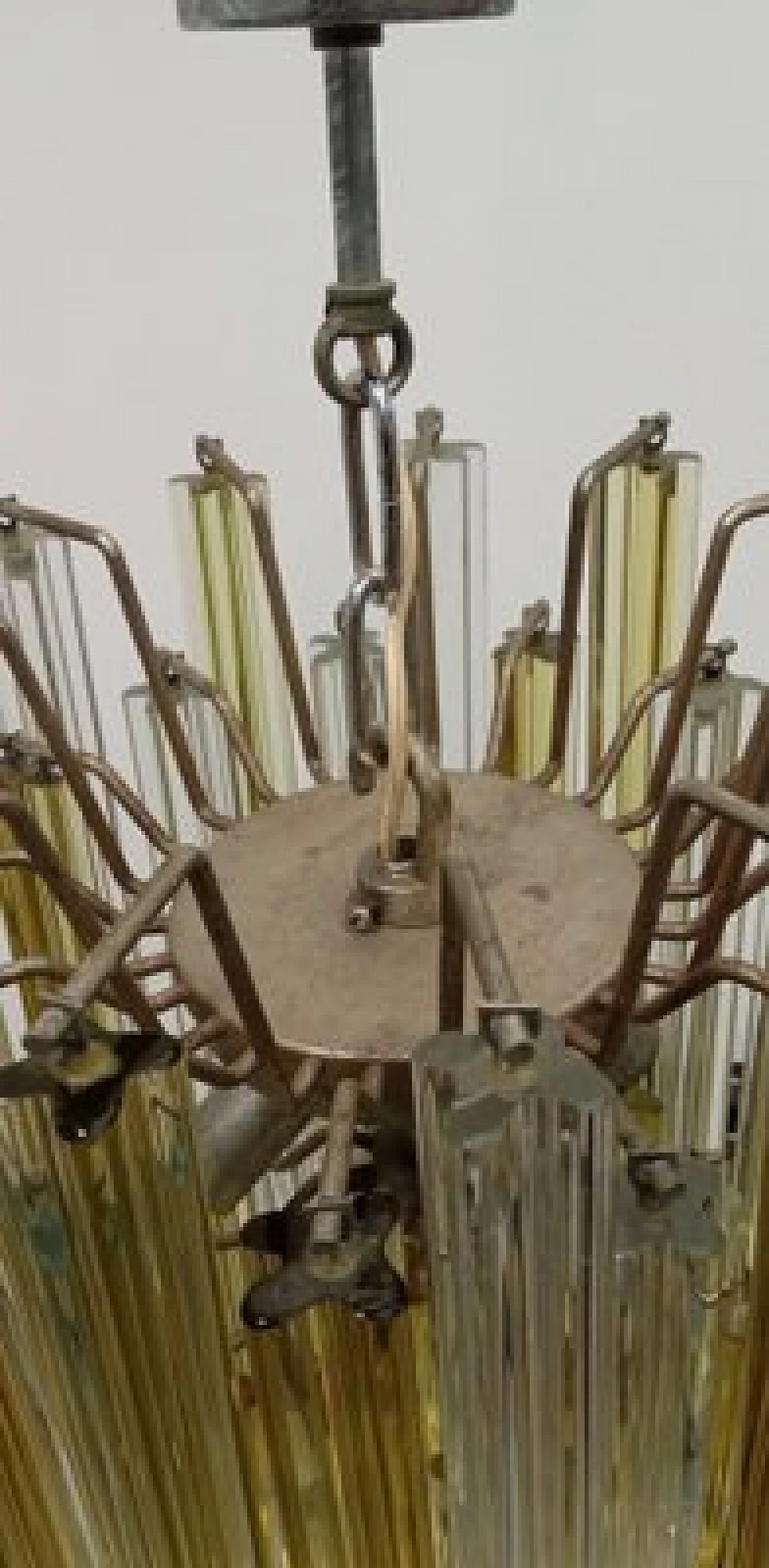 Two-tone Murano glass chandelier, 1960s 4