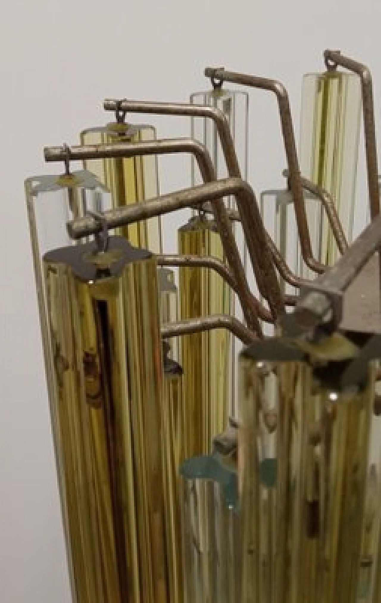 Two-tone Murano glass chandelier, 1960s 10