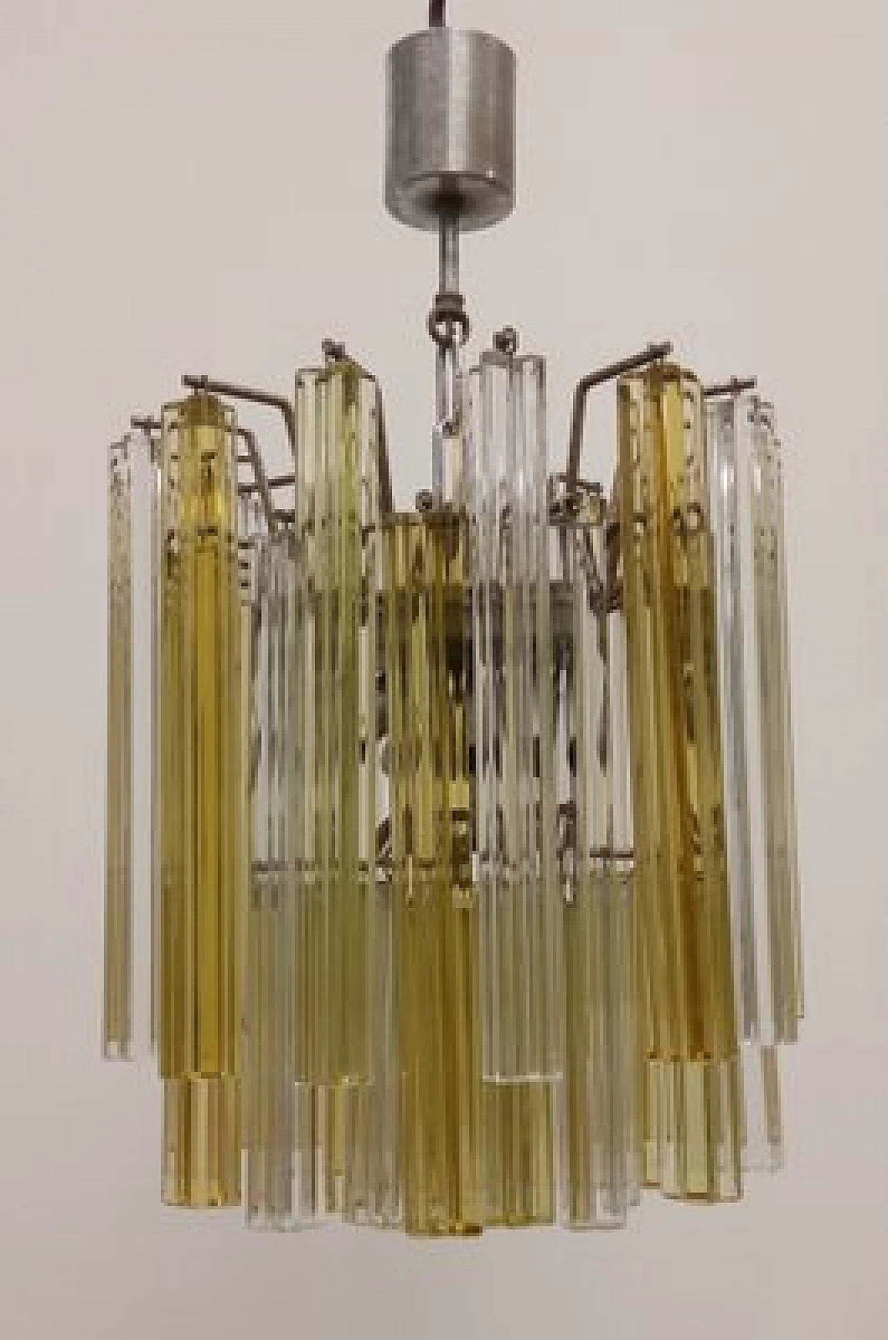 Two-tone Murano glass chandelier, 1960s 11