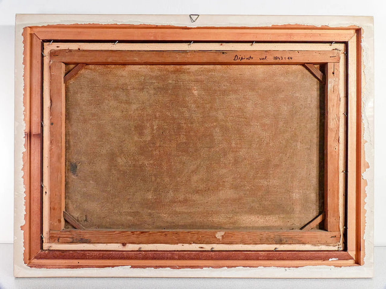 Portrait of three children, oil painting on canvas, mid-19th century 7