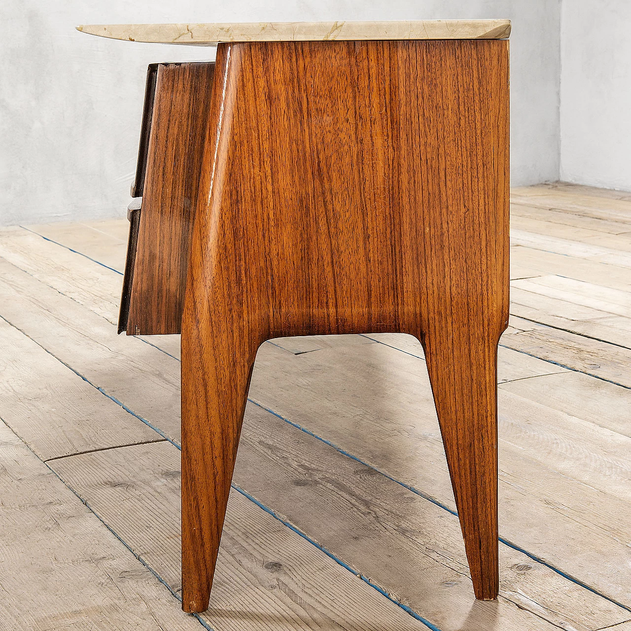 Four-drawer dresser with marble top by La Permanente Mobili di Cantù, 1950s 3