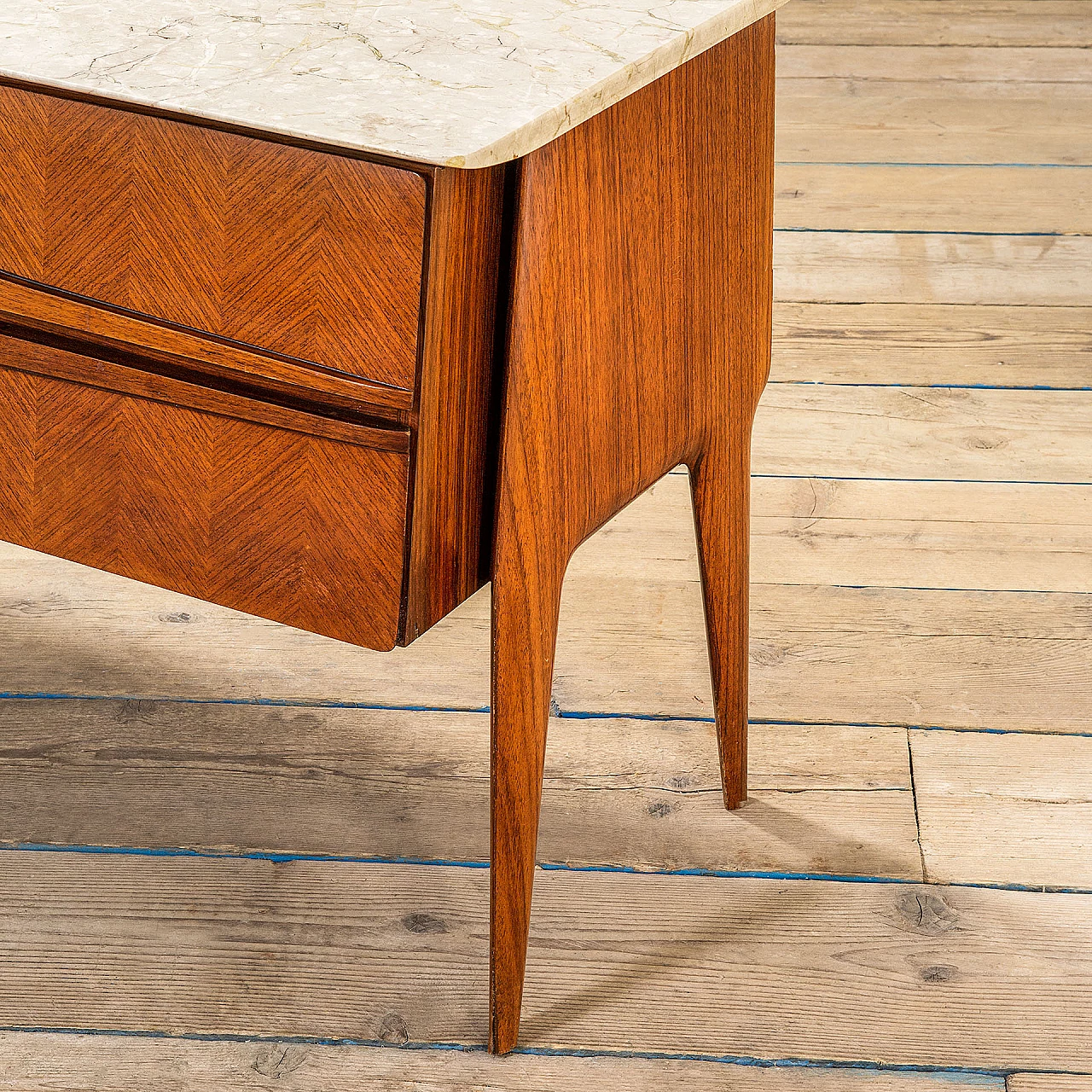 Four-drawer dresser with marble top by La Permanente Mobili di Cantù, 1950s 5