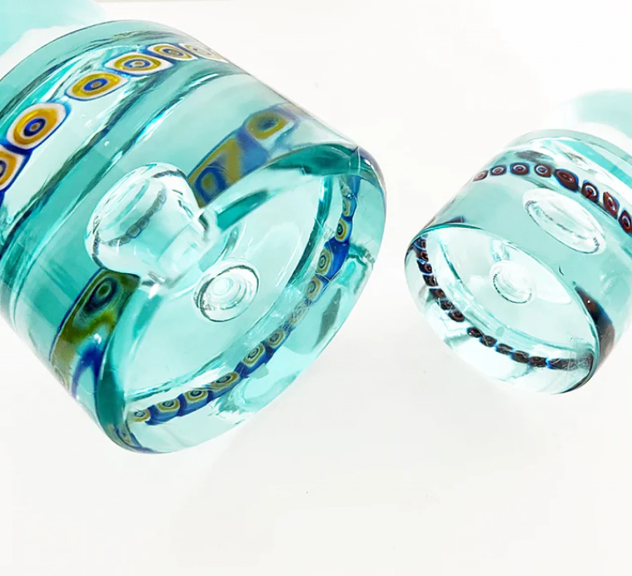 Pair of Murano glass paperweights by La Murrina, 1980s 2