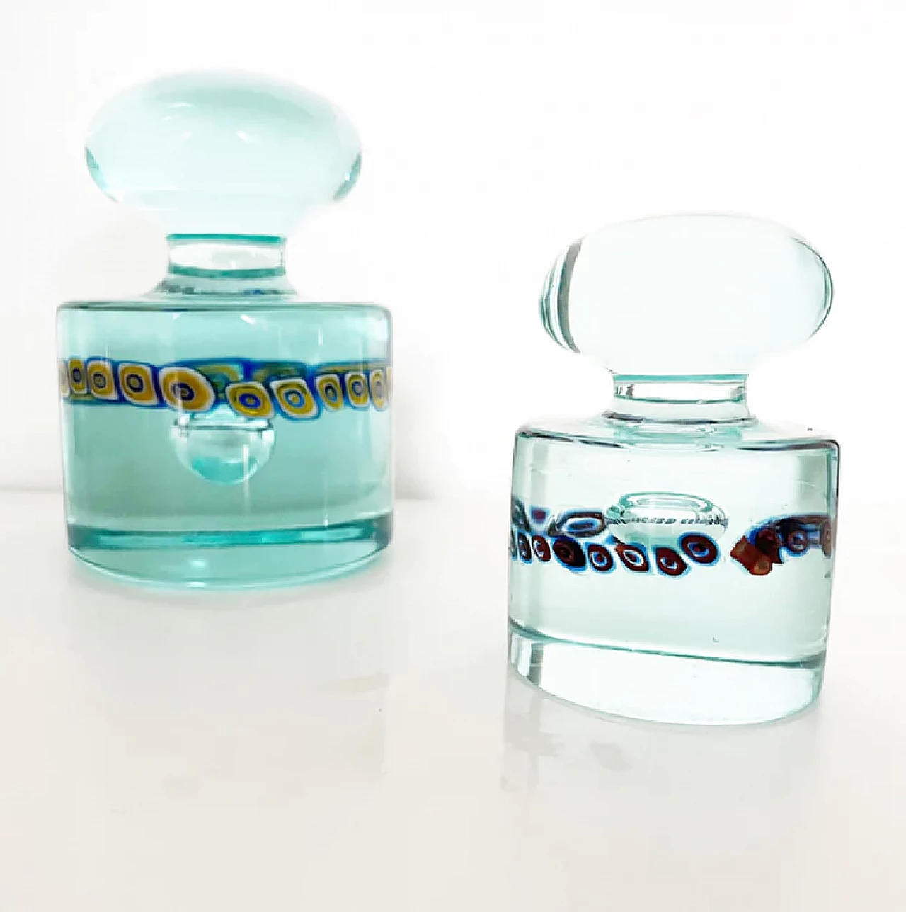 Pair of Murano glass paperweights by La Murrina, 1980s 3