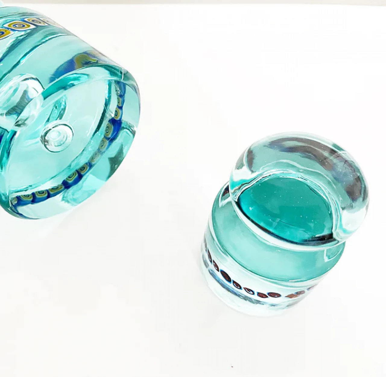 Pair of Murano glass paperweights by La Murrina, 1980s 4