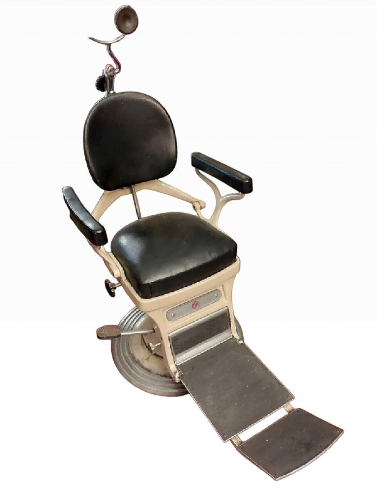 Metal and leather dentist's chair, early 20th century 11