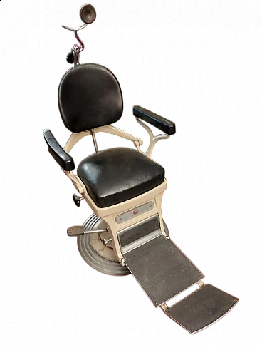 Metal and leather dentist's chair, early 20th century