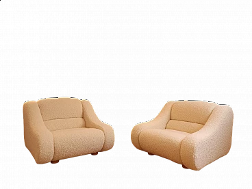 Pair of lounge chairs attributed to Emilio Guarnacci for Designers Guild, 1970s