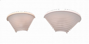 Pair of Egisto wall lights by Angelo Mangiarotti for Artemide, 1980s