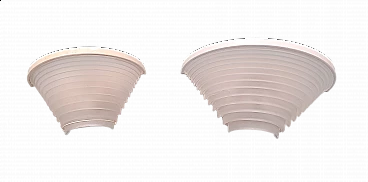 Pair of Egisto wall lights by Angelo Mangiarotti for Artemide, 1980s