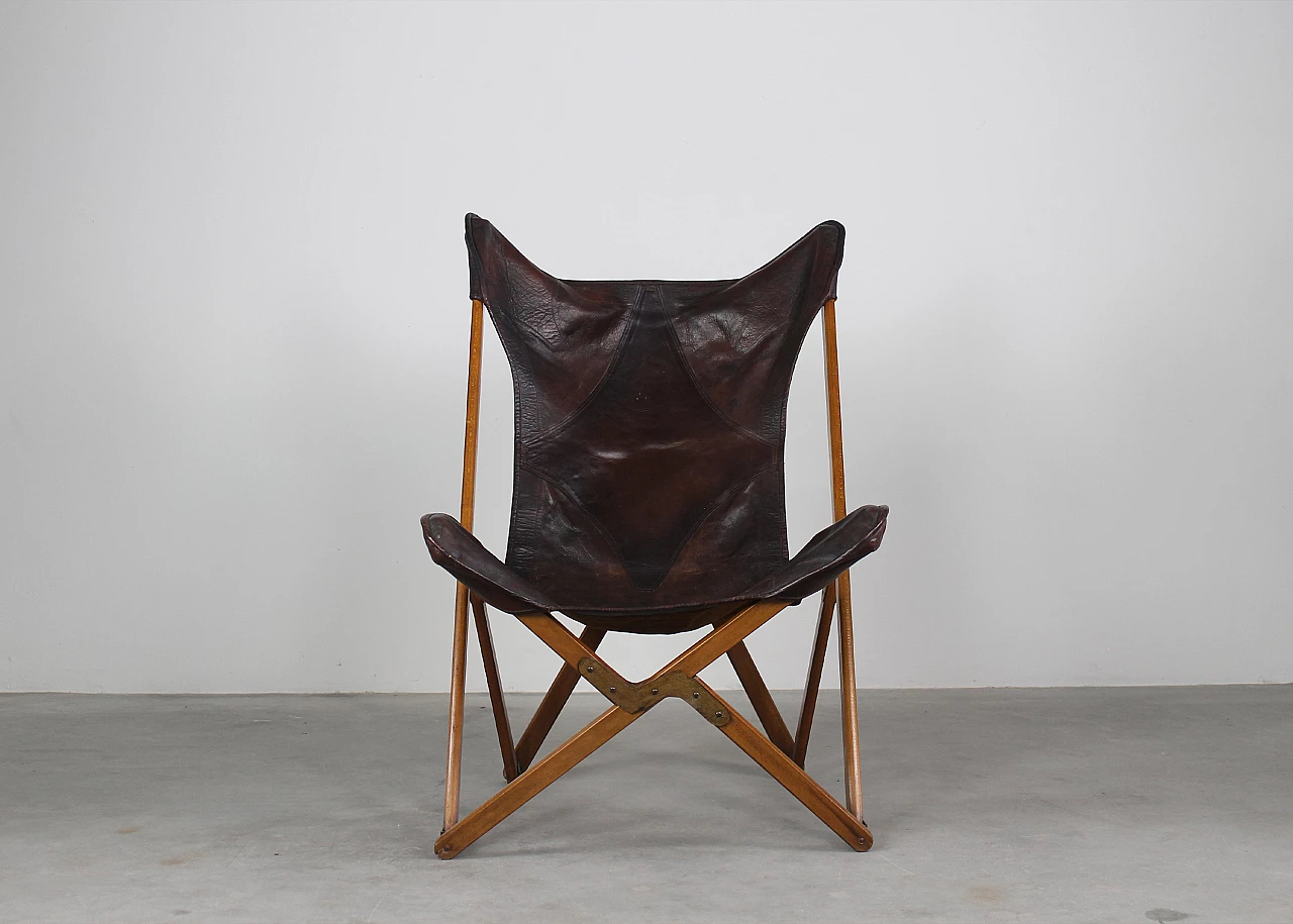 Tripolina folding chair by Vittoriano Viganò, 1930s 4