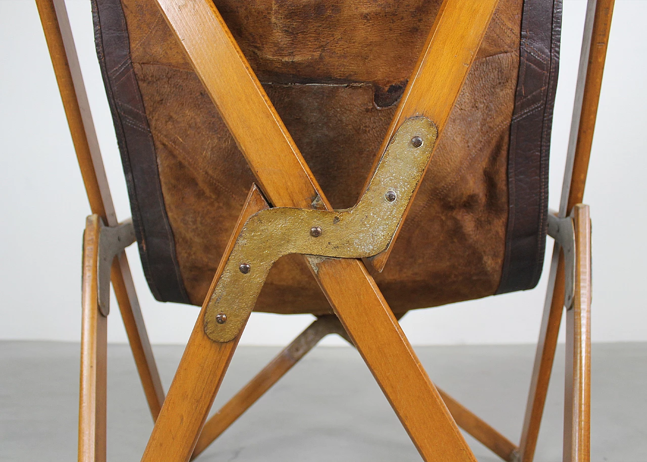 Tripolina folding chair by Vittoriano Viganò, 1930s 8