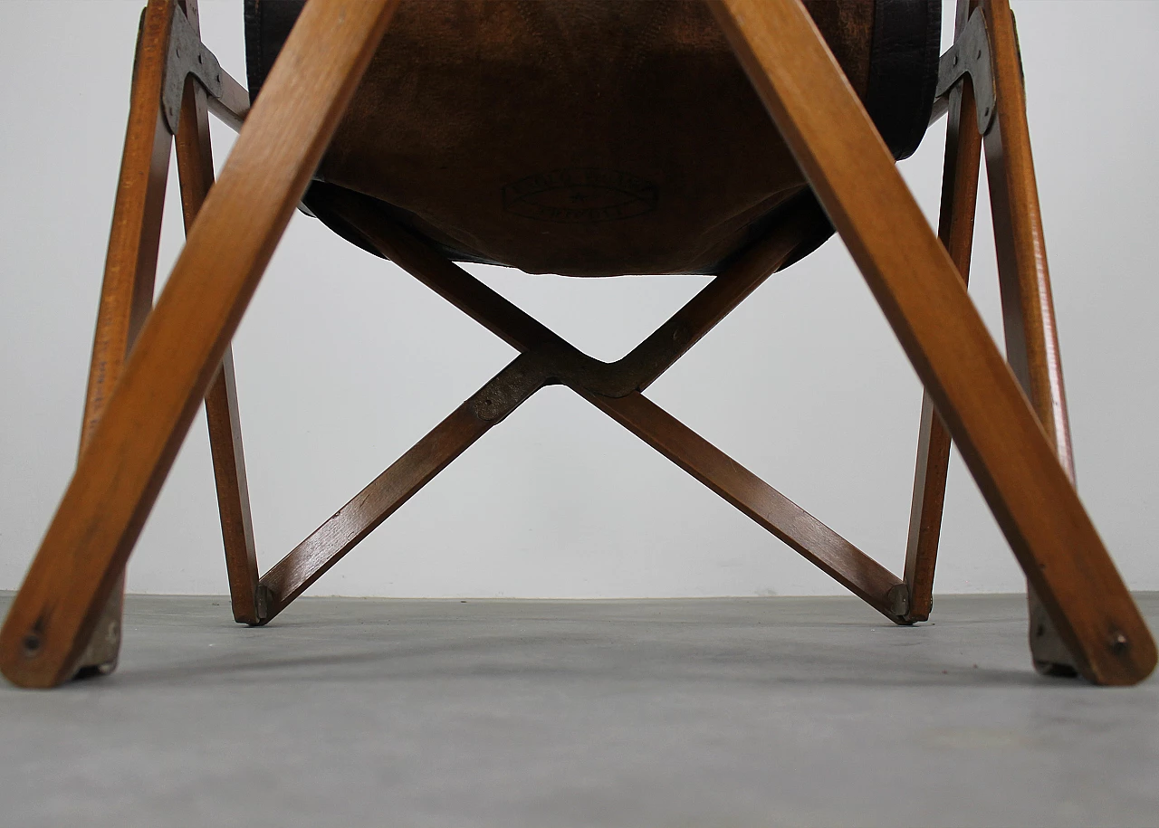 Tripolina folding chair by Vittoriano Viganò, 1930s 9
