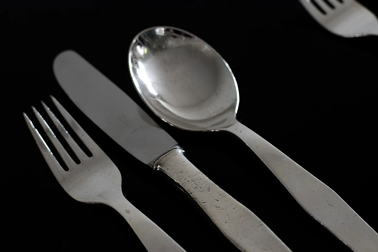 Alpacca cutlery service by Gio Ponti for Arthur Krupp, 1950s 3