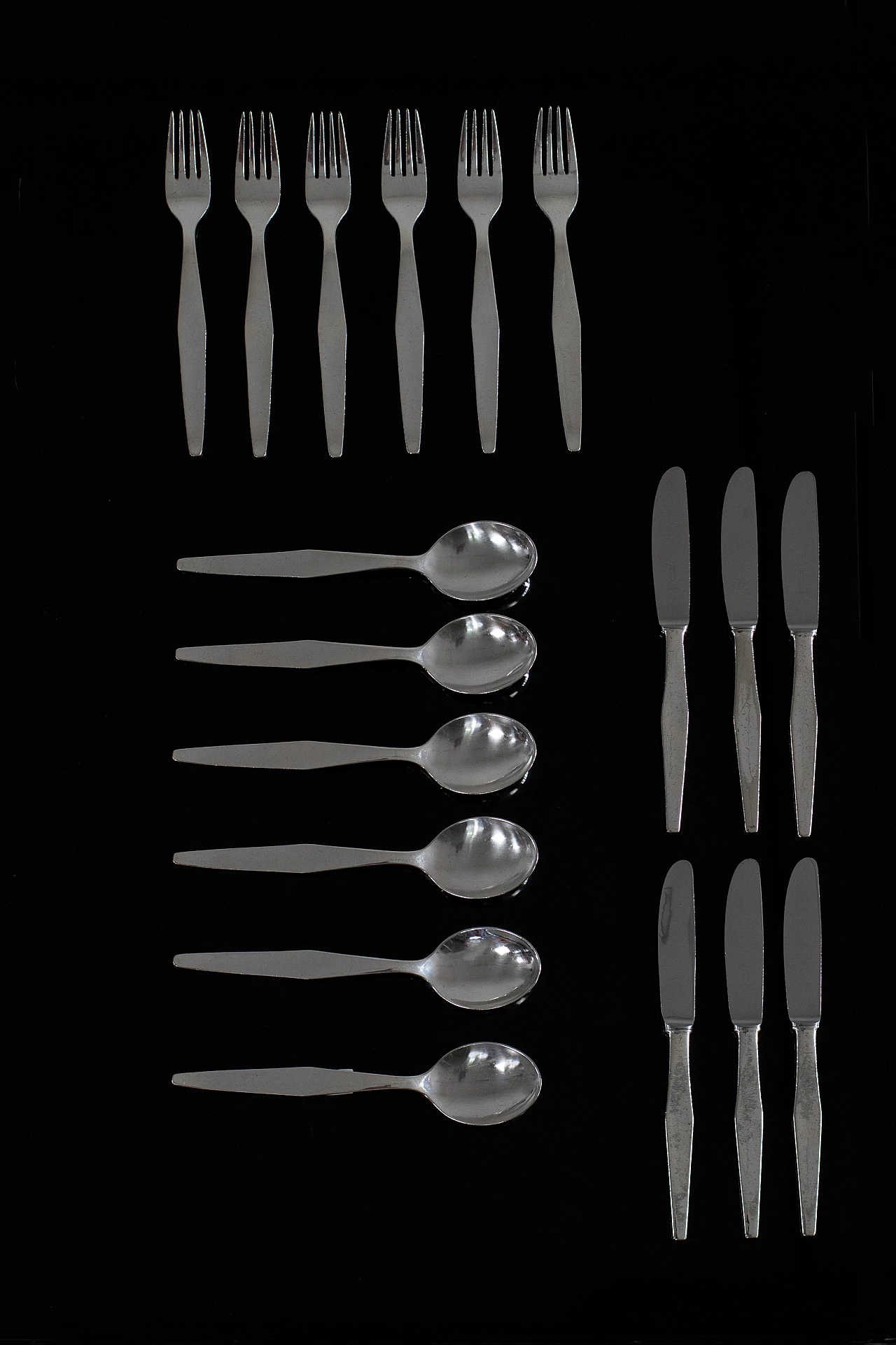 Alpacca cutlery service by Gio Ponti for Arthur Krupp, 1950s 5