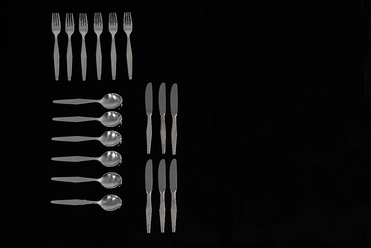 Alpacca cutlery service by Gio Ponti for Arthur Krupp, 1950s 6