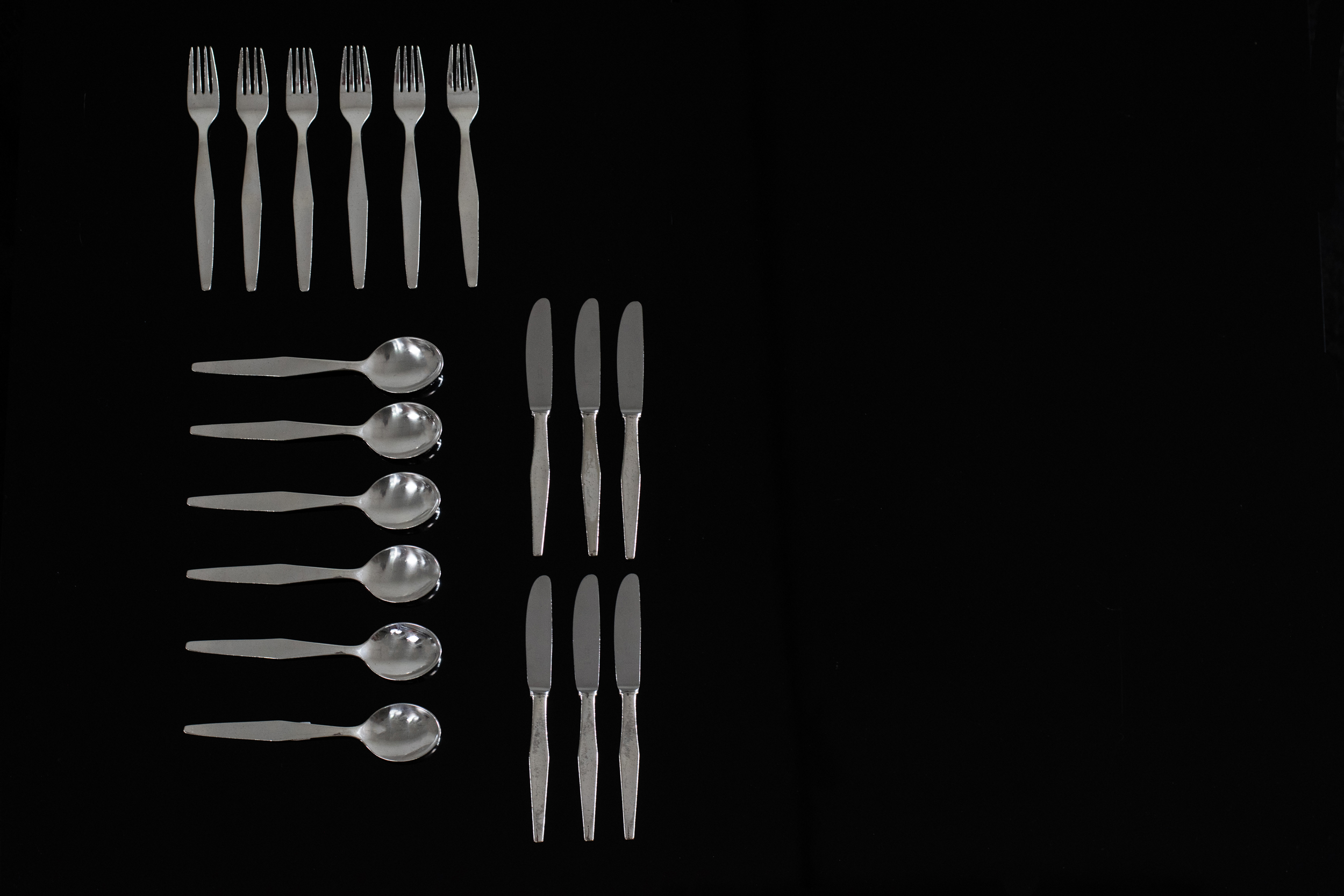 Lot 6 Fourchettes Argentées – Gio Ponti Pour Arthur Krupp – Milan 1920-49