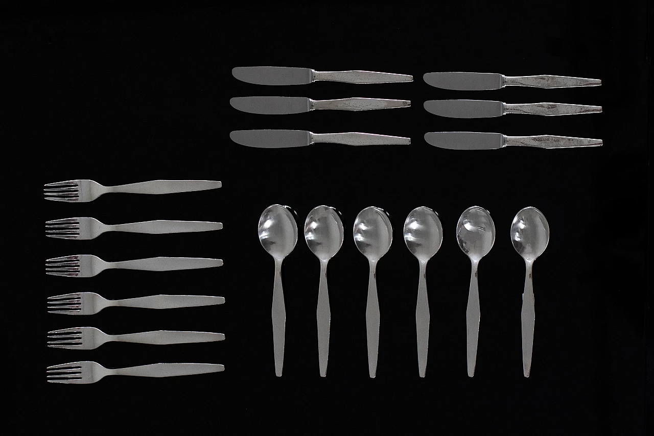 Alpacca cutlery service by Gio Ponti for Arthur Krupp, 1950s 7