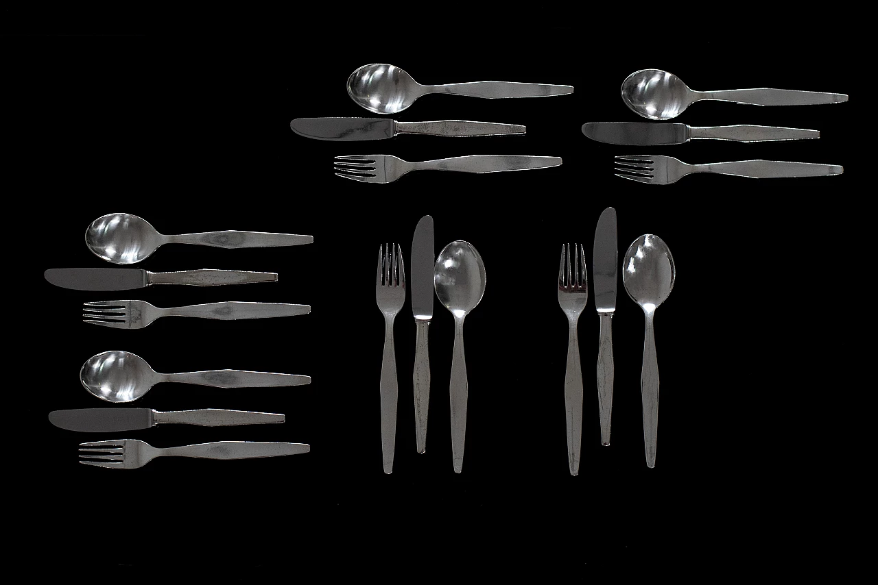 Alpacca cutlery service by Gio Ponti for Arthur Krupp, 1950s 11
